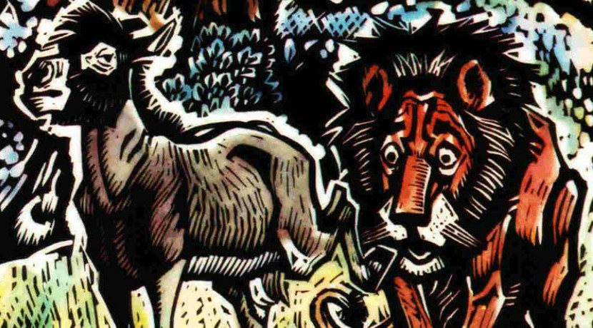 Il Leone e l’Asino che Andavano a Caccia Insieme | Esopo | Favole per Bambini