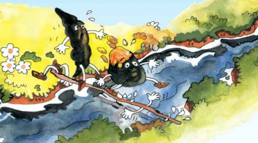 La Pagliuzza, il Carbone e il Fagiolo | Favole per Bambini